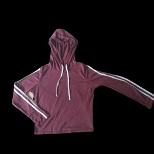 maroon hoodie